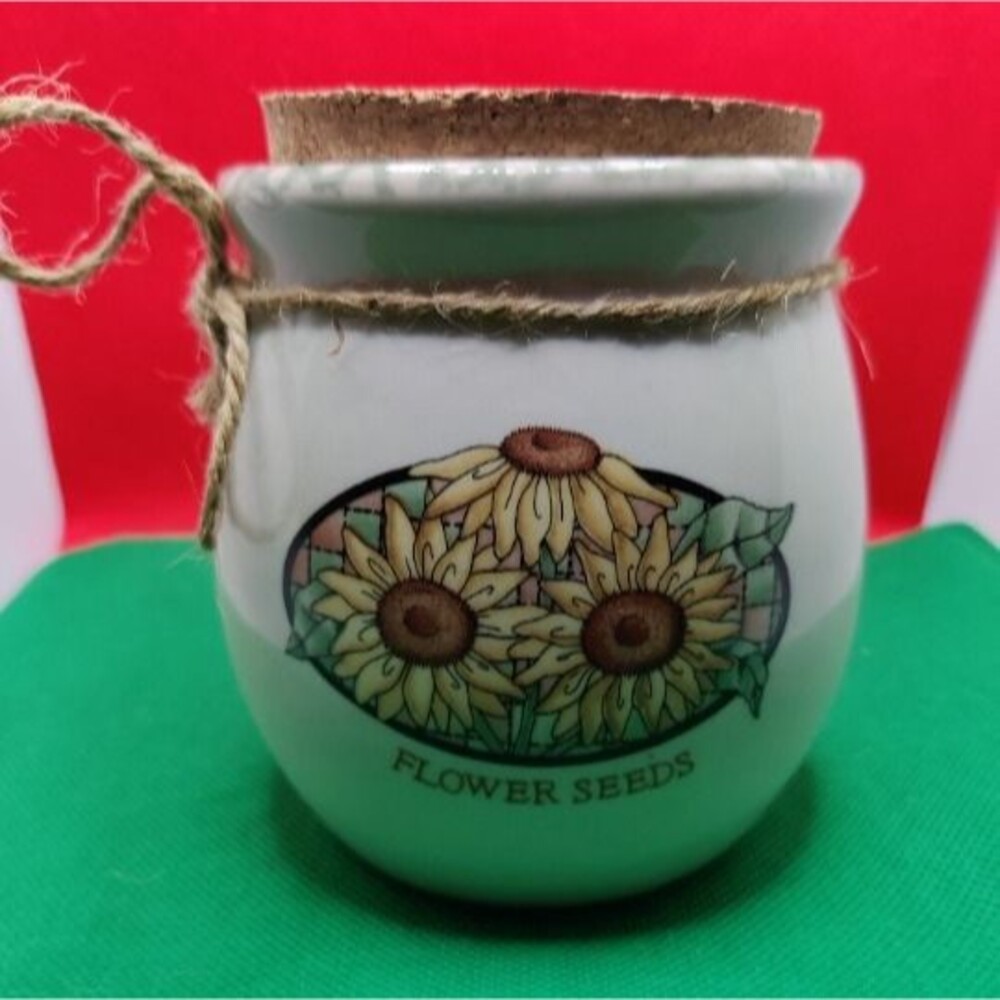 Sunflower Design Spice Jar